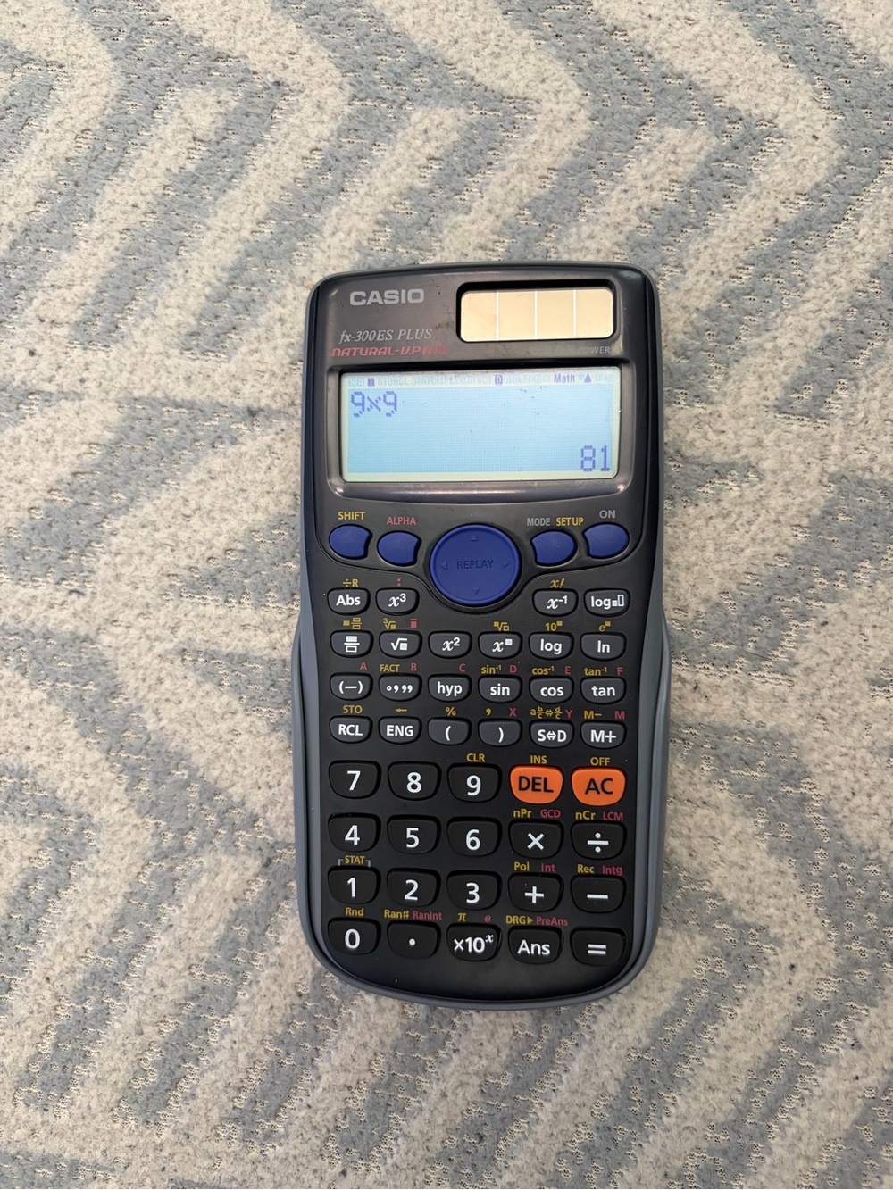 Casio fx-300ES PLUS Scientific Calculator - Black with Blue Keys